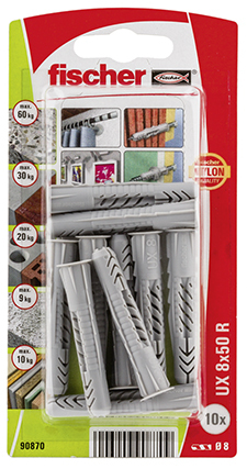 Fischer 90870 Schraubanker/Dübel 10 Stück(e) 50 mm