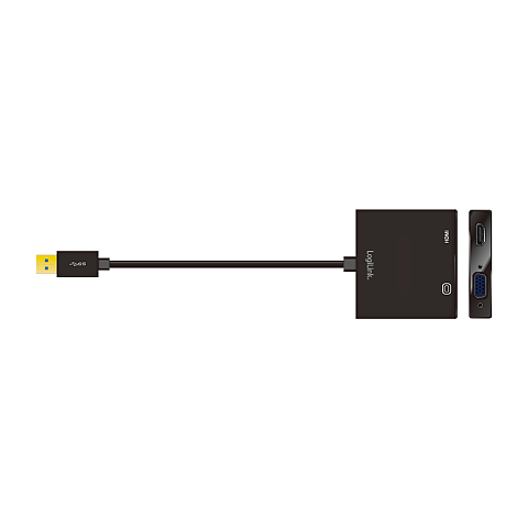 LogiLink UA0234 USB-Grafikadapter 1920 x 1080 Pixel Schwarz