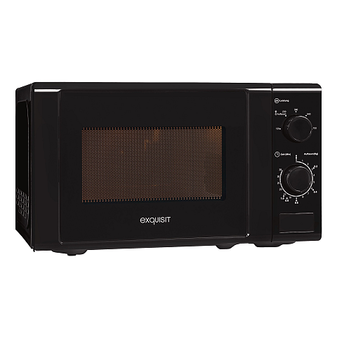 Exquisit MW900-030 Schwarz Grill-Mikrowelle Arbeitsplatte 20 l 700 W