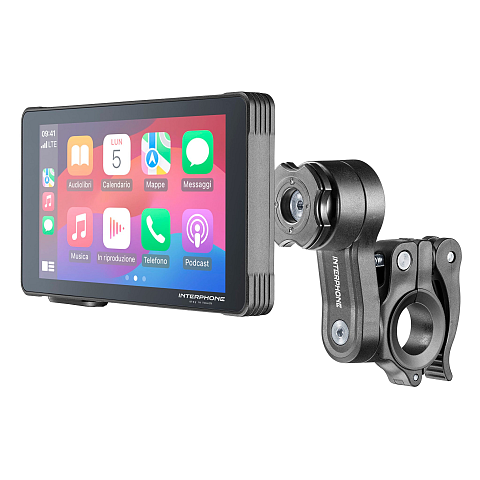 Interphone INTERPHORIDESYNC Navigationssystem Fixed 14 cm (5.5") Touchscreen 182 g Schwarz