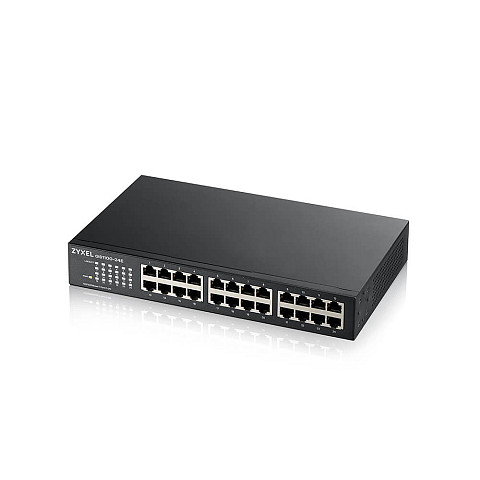 Zyxel GS1100-24E Unmanaged Gigabit Ethernet (10/100/1000) Schwarz
