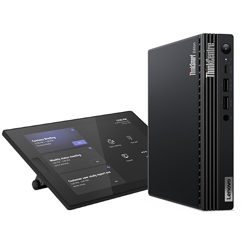 Lenovo ThinkSmart Tiny Kit Intel® Core™ i3 i3-13100T 16 GB DDR4-SDRAM 256 GB SSD Windows 11 IoT Enterprise Mini PC Mini-PC Schwarz