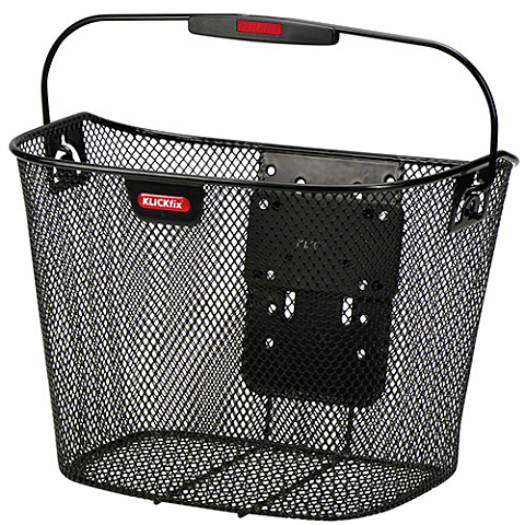 KLICKfix Uni Vorderseite Fahrradkorb 16 l Schwarz