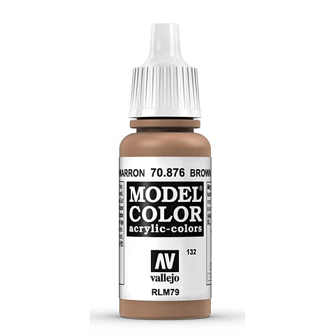 Vallejo 70.876 Acrylfarbe 17 ml Braun Flasche