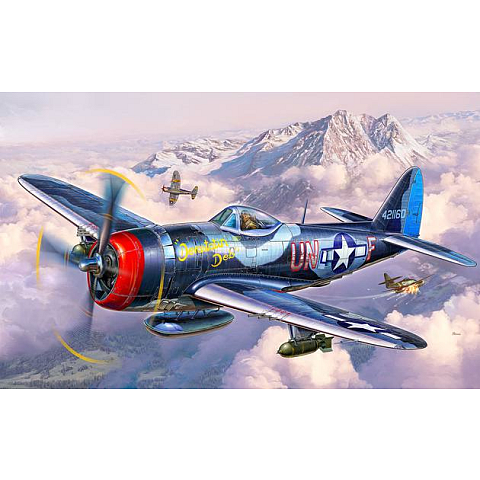 Revell P-47 M Thunderbolt Starrflügelflugzeug-Modell Montagesatz 1:72
