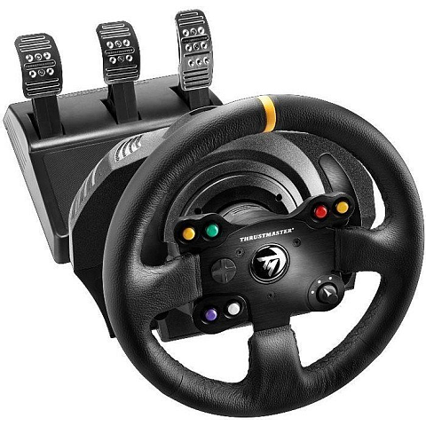 Thrustmaster TX RACING WHEEL LEATHER EDITION Schwarz Lenkrad + Pedale PC, Xbox One