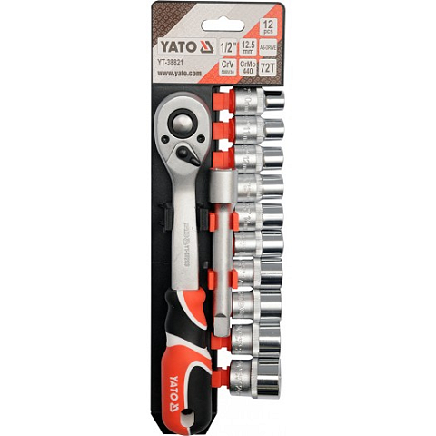 Yato YT-38821 Steckschlüssel Steckschlüssel-Set 12 Stück(e)