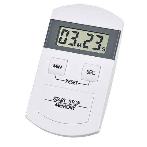 TFA-Dostmann 38.2005.02 Küchen-Timer Digitaler Küchentimer Grau, Weiß