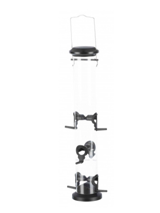 TRIXIE 55636 Vogelhäuschen Schwarz, Transparent Kunststoff Hängend