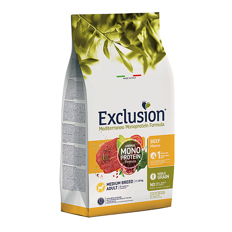 Exclusion NGABM12 Hunde-Trockenfutter 12 kg Adult Rind