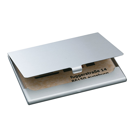 Sigel VZ135 Visitenkartenhalter Aluminium Silber