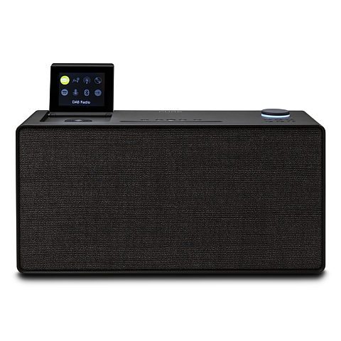 Pure EVOKE Home, CD, FM/DAB+-/Internet-Radi Tragbarer Stereo-Lautsprecher Schwarz 100 W