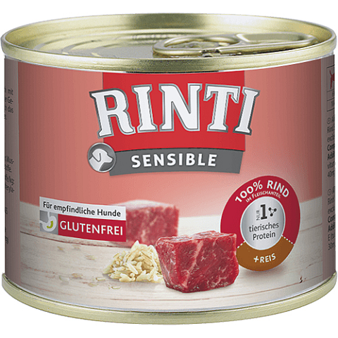 RINTI Sensible Rind, Reis Adult 185 g