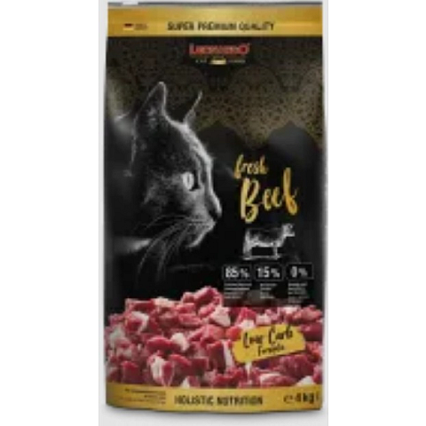 Leonardo Cat Food LEONARDO fresh Beef Katzen-Trockenfutter 4 kg Adult Rind, Geflügel
