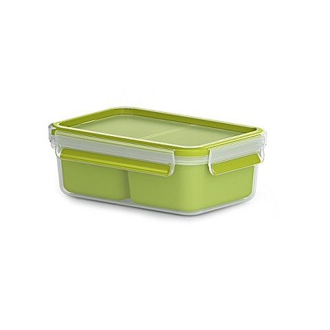 EMSA CLIP & GO Snackbox 1,0 L mit 2 Einsätzen