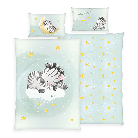 HERDING babybest® Bettwäsche – Zebra