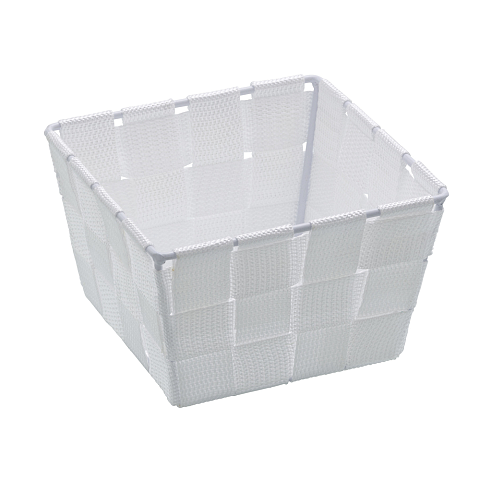 WENKO Adria Mini Aufbewahrungskorb Quadratisch Polypropylen (PP) Weiß