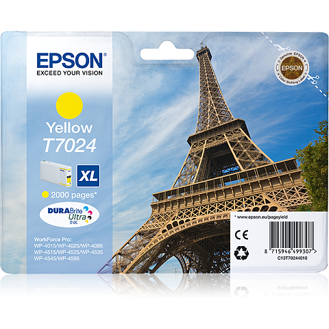 Epson Eiffel Tower Tintenpatrone XL Yellow 2k