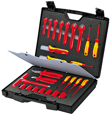 Knipex 98 99 12 Werkzeugkoffer Schwarz, Rot, Gelb Kunststoff
