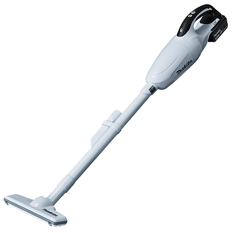 Makita DCL181FZW Stabstaubsauger/Elektrischer Besen Akku Trocken Beutellos 0,65 l Weiß
