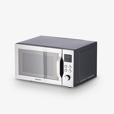 Severin 7777000 Schwarz, Edelstahl Grill-Mikrowelle Arbeitsplatte 25 l