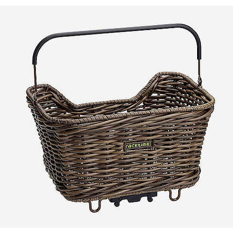 racktime 13020 Rahmen Fahrradkorb 20 l Weiden Braun