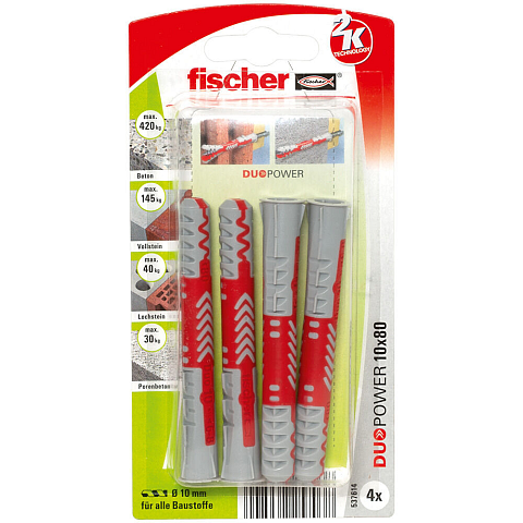 Fischer DuoPower 4 Stück(e) Dübel 80 mm
