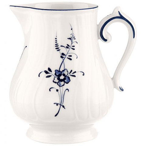 Villeroy & Boch 1023410760 Milch- & Sahnekanne 0,3 l Porzellan Blau, Weiß