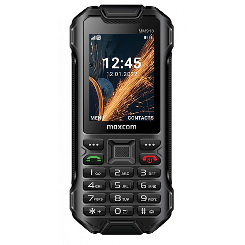 MaxCom MM918L 6,1 cm (2.4") 124 g Schwarz Robustes Telefon