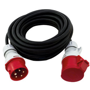 REV 006310 Verlängerungskabel 10 m 1 AC-Ausgänge Schwarz, Rot, Weiß