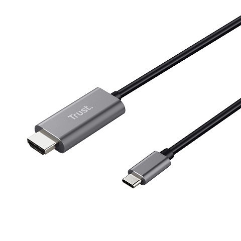 Trust Calyx USB-Grafikadapter Schwarz, Metallisch