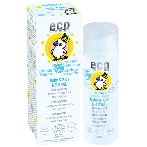 ECO Cosmetics Eco Baby & Kids Sunprotection Lsf 50+ Neutral – Without Perfume Sonnenschutzcreme Körper Kinder