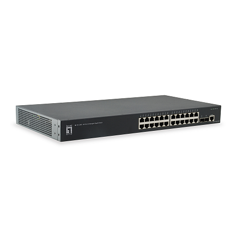 LevelOne GTL-2661 Netzwerk-Switch Managed L2 Gigabit Ethernet (10/100/1000) Schwarz