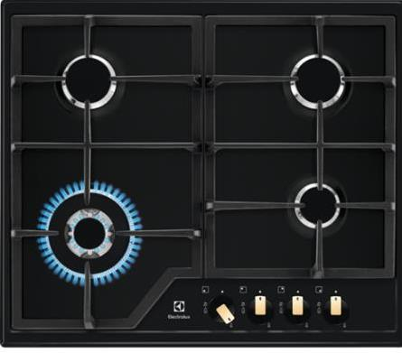 Electrolux EGS6436RK Schwarz Integriert Gaskochfeld 4 Zone(n)