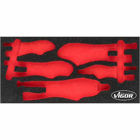 Vigor V5004-L Zubehör für Aufbewahrungsbox Schwarz, Rot Teiler-Set