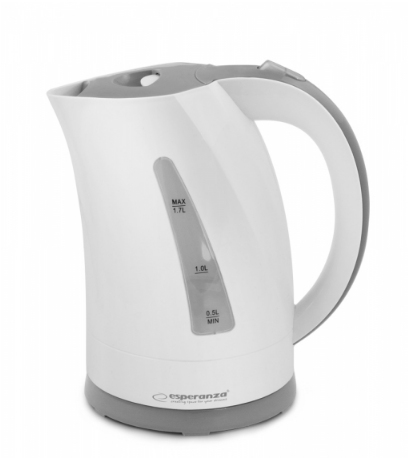 Esperanza EKK022 Wasserkocher 1,7 l 2200 W Grau, Weiß