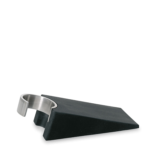 Blomus WEDO Türstopper Schwarz Gummi, Edelstahl