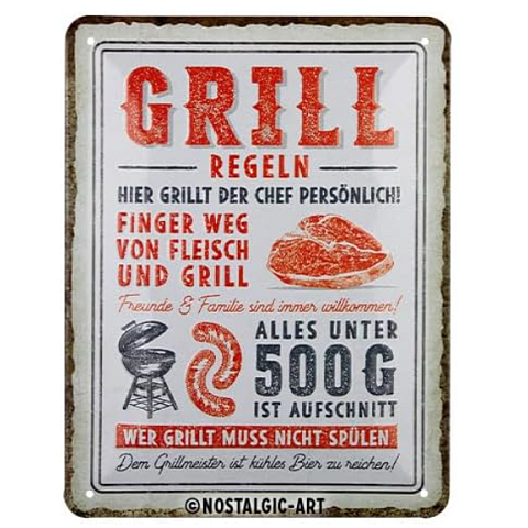Nostalgic Art 45104974 Dekoratives Schild & Tafel für drinnen Metall Mehrfarbig