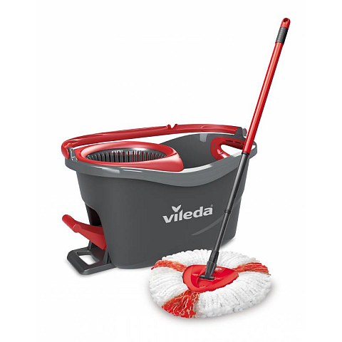 Vileda Easywring & Clean Turbo Mopp Wolle Rot, Weiß