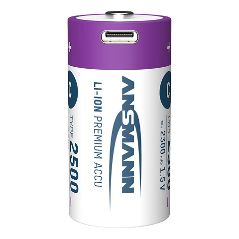 Ansmann 1313-0004 Haushaltsbatterie Wiederaufladbarer Akku C Lithium-Ion (Li-Ion)