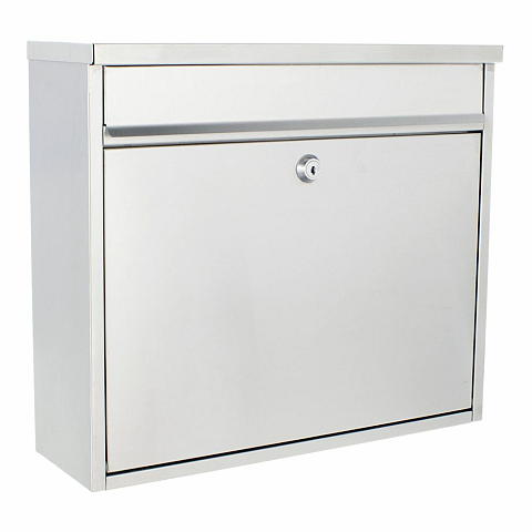 Rottner T00158 Briefkasten Edelstahl Wandmontierter Briefkasten