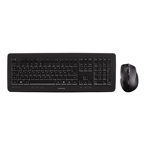 CHERRY DW 5100 Kabelloses Tesktopset, Schwarz, USB (QWERTZ - DE)