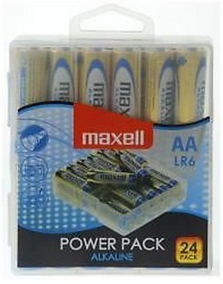 Maxell 24x LR6 AA Einwegbatterie Alkali