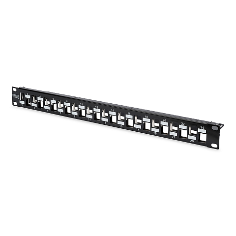 Digitus Modulares Patch Panel, 24-Port, abgestuft