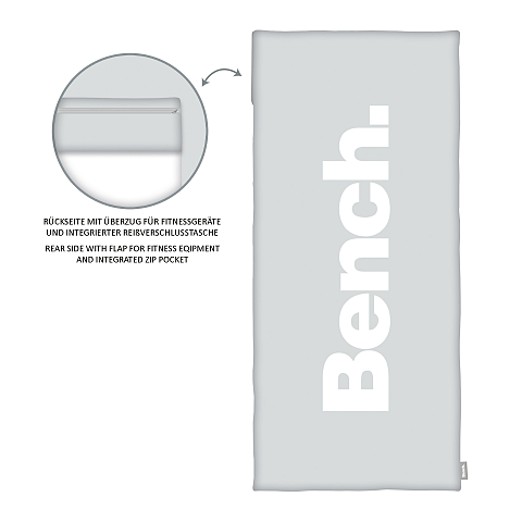 HERDING 6912601547 Badetuch 50 x 110 cm Polyester Grau, Weiß 1 Stück(e)