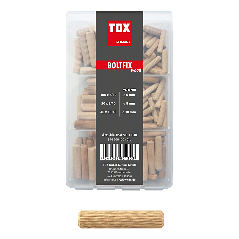 TOX Dübel 094900100 Dübel 190 Stück(e) Holz Rund
