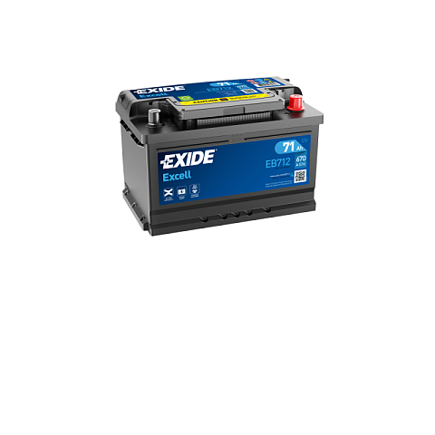 Exide Excell EB712 Fahrzeugbatterie EFB (Enhanced Flooded Battery) 71 Ah 12 V 670 A Auto