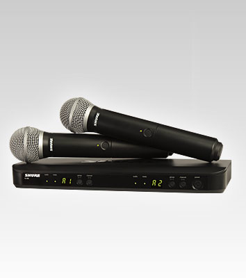 Shure BLX288/B58 Schwarz Bühnen-/Auftrittsmikrofon