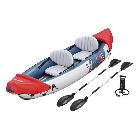 Bestway 65077 / 25 Sportkayak 1 Person(en) Mehrfarbig Acrylnitril-Butadien-Styrol (ABS), Aluminium, Polypropylen (PP), Polyvinylchlorid (PVC) Aufblasbares Kajak