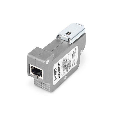 Digitus PoE Überspannungsschutz (RJ45), DIN-Schienenmontage, Indoor
